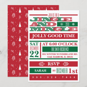 Convites Festa De Natal Jingle E Mingle