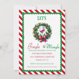 Convites Festa de Natal Jingle e Mingle
