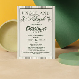 Convites Festa de Natal Jingle e Mingle Caprichosa