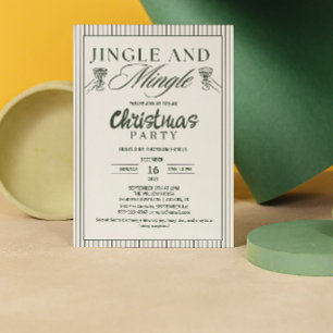 Convites Festa de Natal Jingle e Mingle Caprichosa