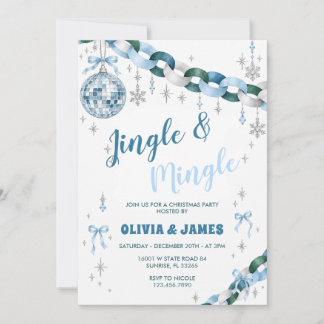 Convites Festa de Natal Jingle e Mingle Party