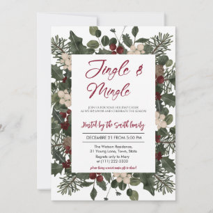 Convites Festa de Natal Jingle & Mingle