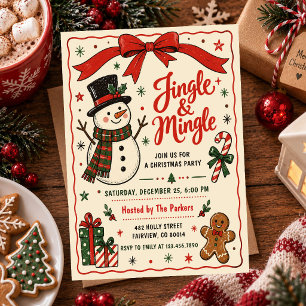 Convites Festa de Natal Jingle & Mingle