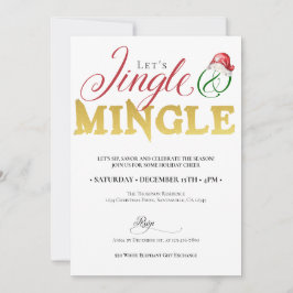 Convites Festa de Natal Jingle Mingle Xmas Holiday