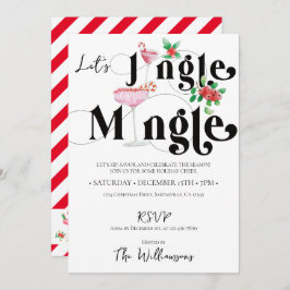 Convites Festa de Natal Jingle Mingle Xmas Holiday