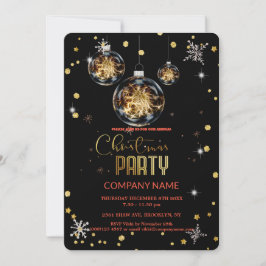 Convites Festa de Natal Moderna da Corporação Chic