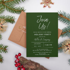 Convites Festa de Natal Moderno da Chic Holiday