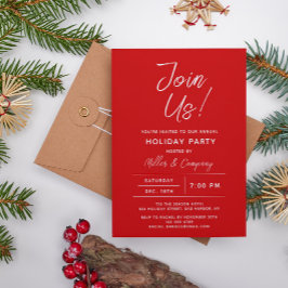 Convites Festa de Natal Moderno da Chic Holiday