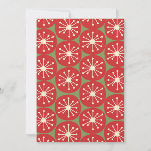Convites Festa de Natal Moderno da Era Atômica Retro