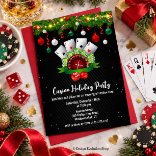Convites Festa de Natal no Cassino Vegas