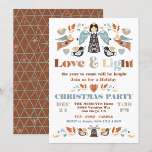 Convites Festa de Natal Nórdica e Férias Leves