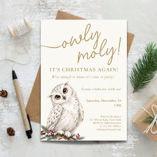 Convites Festa de Natal Owly Moly