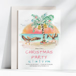 Convites Festa de Natal Pelican and Palm Tree Beach<br><div class="desc">O convite de festas tropical de Natal apresenta duas aves marinhas pelicanas batendo suas asas de alegria ao ver uma palmeira de Natal e presentes na praia. Visite minha coleção de feriados "Pelican and Palm Tree" para coordenar cartões de saudação, etiquetas de presentes, suprimentos de festas e muito mais. Arte...</div>