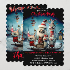 Convites Festa de Natal personalizada engraçada