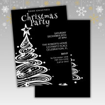 Festa de Natal Preto e Branco