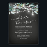 Convites Festa de Natal Russo Leaf Chalkboard<br><div class="desc">Mais Bonito Convites de Natal Russos na Loja Little Bayleigh!</div>