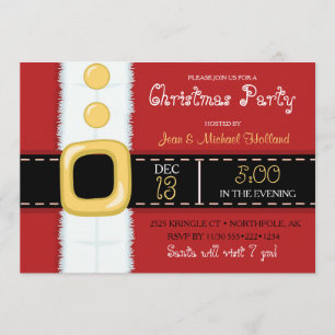 Convites Festa de Natal Santa Claus Suit