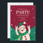 Convites Festa de Natal Snowman<br><div class="desc">Um convite de festas de Natal desenhado à mão com um boneco de neve. Adequado para todas as idades. (Imagem de Freepik). O cartão é fácil de personalizar com o seu texto, fonte e cor da fonte. Não exatamente o que você está procurando? Todos os nossos produtos podem ser personalizados...</div>