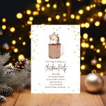 Convites Festa de Natal Snowman Mason Jar Milkshake<br><div class="desc">Tema da festa de Natal com aquarela inspirada na ilustração do milkshake de jarro de chocolate revestido com fudge,  creme chicoteado,  caramelo,  biscoito de Natal em flocos de neve,  borrachas e boneco de neve marshmallow. Design está sobre fundo branco cercado por confetti.</div>