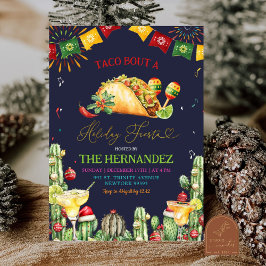 Convites Festa de Natal Taco Bout Night Fiesta Margaritas