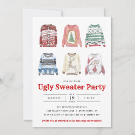 Convites Festa de Natal Ugly Sweater