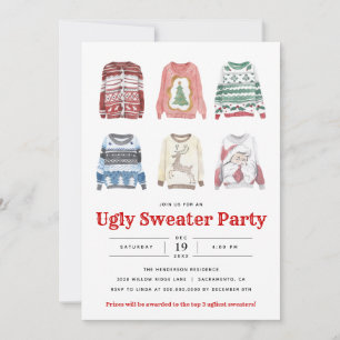 Convites Festa de Natal Ugly Sweater