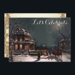 Convites Festa de Natal Vitoriana Vintage Holiday<br><div class="desc">Compartilhe o calor da arte de vintage nesta temporada de festas com estes convites para festas de festas totalmente personalizáveis. Excelente para uma festa de janto! O cobrir apresenta uma imagem vitoriana vintage.</div>