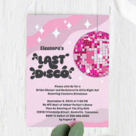 Convites Festa de Noiva e Chá de Panela Groovy Última Disco