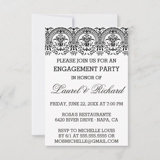 Convites Festa de noivado das videiras (Frente)