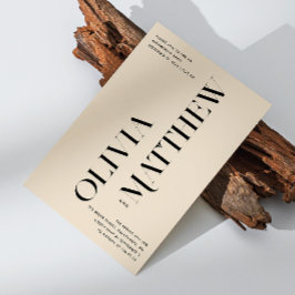 Convites Festa de noivado de casamento de fotos minimalista