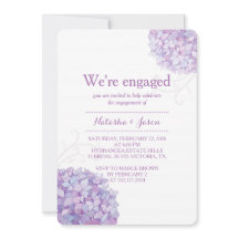 Festa de noivado de Casamento de Hydrangeas Roxas