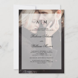 Convites Festa de noivado de Casamento Moderno | Sobreposiç