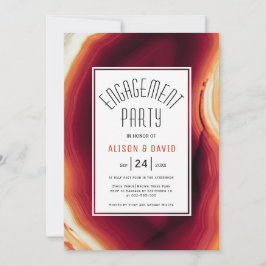 Convites Festa de noivado de casamento outono de fatia de á