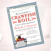 Festa de noivado de Chá de Casais de lagosta