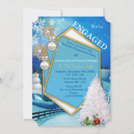 Convites Festa de noivado de Férias