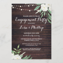 Festa de noivado de Flores Brancas Chá de Madeira 