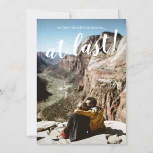 Convites Festa de noivado de Fotografias Moderna Simples