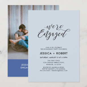 Convites Festa de noivado de Fotos "Estamos Envolvidos"