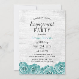 Convites Festa de noivado de madeira de galinha com osso ru