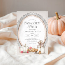 Festa de noivado de outono Elegante