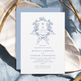 Convites Festa de noivado de repouso Ornamentado vitoriana