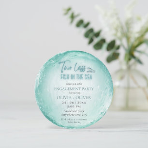 Convites Festa de noivado do tema praia