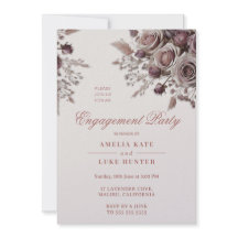 Festa de noivado Dusty Blush & Purple Rosa