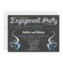 Festa de noivado Engraçado de Café