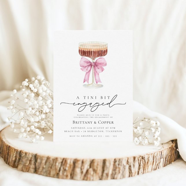 Convites Festa de noivado Espresso Martini do Bit Tini (Criador carregado)