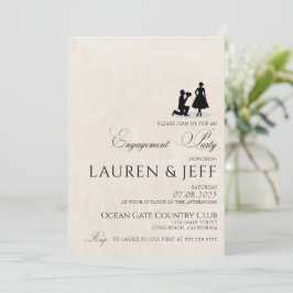 Convites Festa de noivado feliz