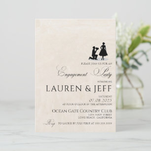 Convites Festa de noivado feliz