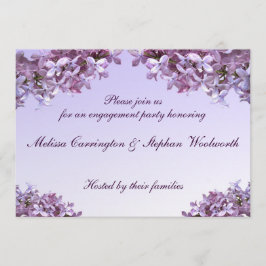 Convites Festa de noivado Floral Lilac Flowers