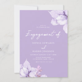 Convites Festa de noivado Floral Puro