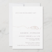 Festa de noivado Mínima Simples do Anel de Casamen